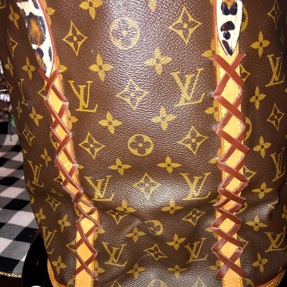 Re purposed Louis Vuitton Petit Bucket Purse - Picture 5 of 8